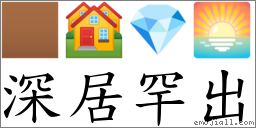 释义:参考词语:深居简出汉语拼音 shēn jū hǎn chū注音