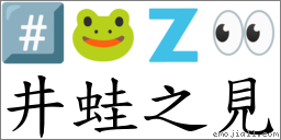 井蛙之見 對應Emoji #️⃣ 🐸 🇿 👀  的對照PNG圖片