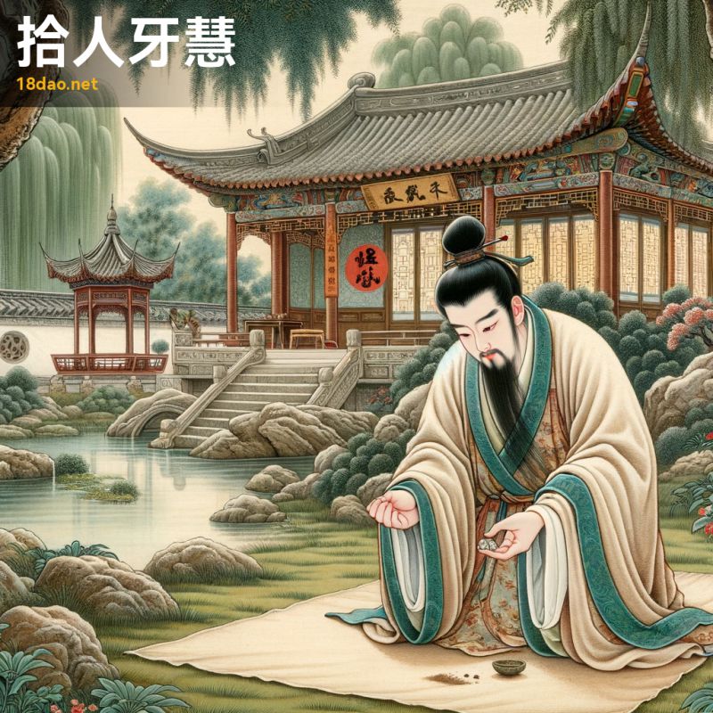 柔和的拾人牙慧什么意思的照片